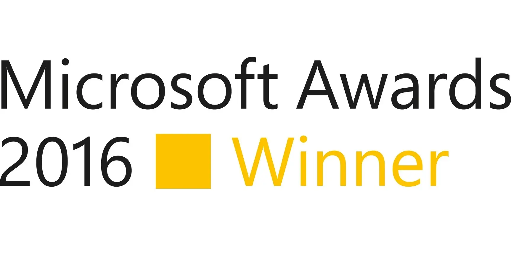 Microsoft Awards 2016 Winner logo
